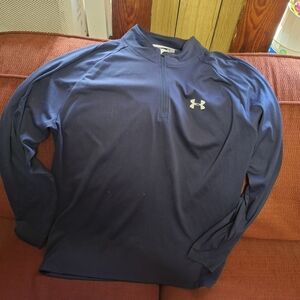 Under Armour Navy Blue Long Sleeve Polo